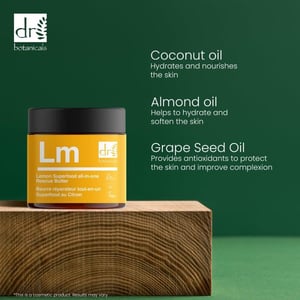 Dr. Botanicals Lemon Superfood Anti-Ageing All-In-One Rescue Butter 60ml for Fine Lines, Wrinkles, Dryness