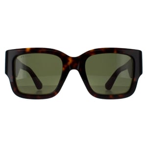 Gucci vierkant dames Havana met groen en rood GG1663S