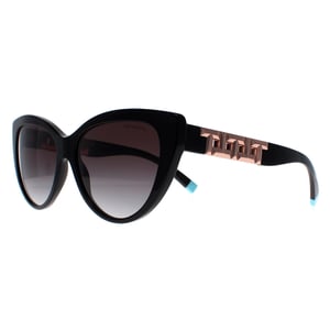 Tiffany Cat Eye Dam Svart Grå Gradient TF4196