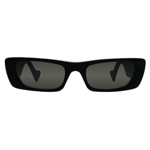 Gucci Rectangle Womens Black Grey GG0516S