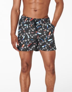 Zwembroek met Hawaï-print