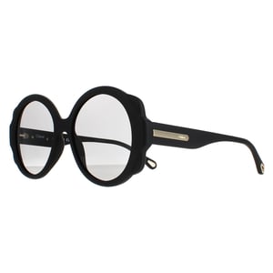 Chloe Round Womens Matte Black Grey CH0120S