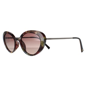 INVU Oval Womens Cloud Brown Sage Tortoise Brown Polarized B2108