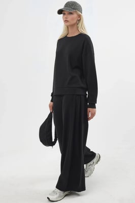 Relaxed Fit Crew Neck Modal Sweatshirt