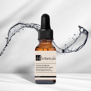 Dr. Botanicals Eucalyptus, Tea Tree, Anti-Ageing & Salicylic Acid Facial Oil 15ml for Acne, Blemishes, Large Pores