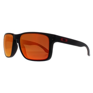 Oakley Square Mens Matt Black Prizm Ruby zonnebril