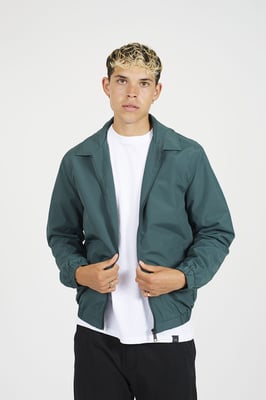Green Lightweight Harrington Style Jacket