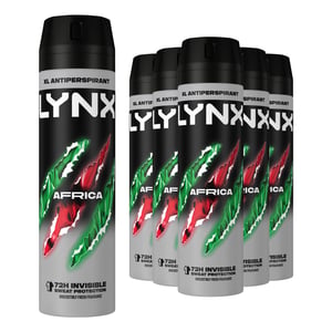 Lynx XL Antiperspirant Africa The G.O.A.T. of Fragrance Deodorant 200ml, 30 Pk