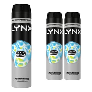 Lynx XXL Ice Chill 72H Sweat Protection Anti-Perspirant Deodorant 3x250ml