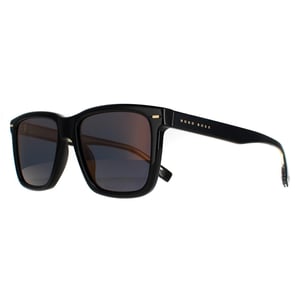 Hugo Boss Square Mens Black Brown Gold Mirrored BOSS 1317/S