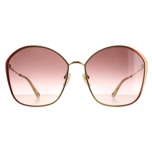 Chloe Square Womens Dark Brown Gold  Brown Gradient CH0015S
