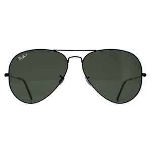Ray-Ban Sunglasses Aviator 3025 Black Green Polarized 002/58