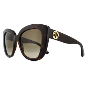 Gucci zonnebril GG0327S 002 Havana Brown Gradiënt