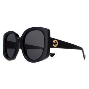Gucci Round Womens Black Grey GG1257S