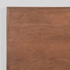Label51 Eetkamertafel tafelblad straight edge espresso mangohout 70 cm