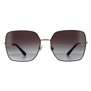 Dolce & Gabbana Square Womens Black Gold Black Grey Gradient Sunglasses