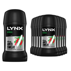 Lynx Africa Anti-perspirant Deodorant Stick 48 Hrs Fragrance - 12x50ml