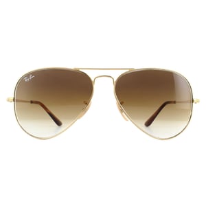 Ray-Ban Zonnebril Aviator Metal II RB3689 914751 Goudbruin Verloop