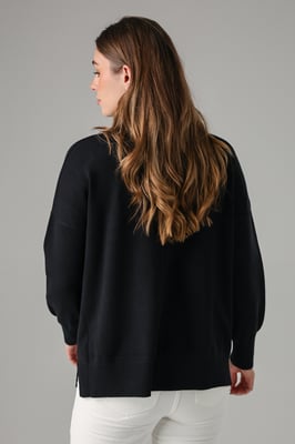Black High Neck Cosy Long Sleeve Jumper