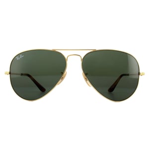 Ray-Ban Sunglasses Aviator Metal II RB3689 914731 Gold Green