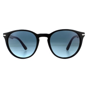 Persol Runda Unisex Svarta Azure Gradient Blå Solglasögon