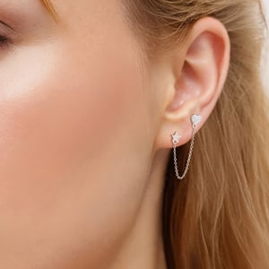 Women's Earrings 925/- Sterling Silver