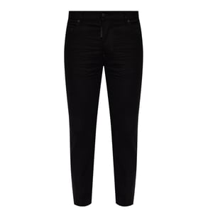 Dsquared2 Black Bull Badge Black Denim Pants
