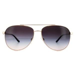 Michael Kors Aviator Womens Rose Gold Brown Gradient zonnebril