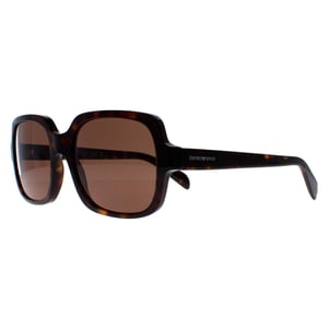 Emporio Armani Square Womens Shiny Havana Dark Brown EA4195