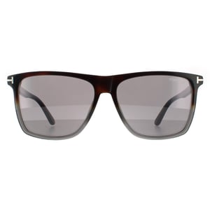 Tom Ford Rectangle Mens Coloured Havana Grey Mirror