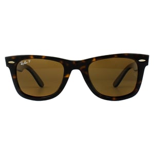 Ray-Ban Rectangle Unisex Tortoise Brown Polarized Sunglasses