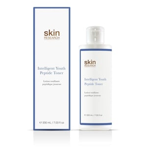 Skin Research Youth Peptide Anti-Ageing Toner 200ml for Loss of Firmness, Fine Lines, Wrinkles