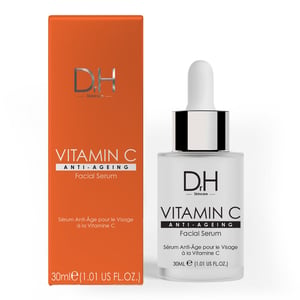 Dr H Advanced Anti-Ageing Vitamin C Facial Serum 30ml for Brightening, Dark Spots, Large Pores