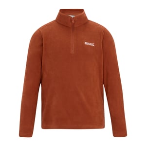 Regatta - Geweldige Outdoors Kinder Hot Shot II Half Zip Fleece Hoodie (Baksteen)