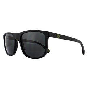 Emporio Armani Zonnebril EA4129 504287 Mat Zwart Grijs Verloop