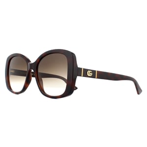 Gucci Butterfly Womens Havana Brown Gradient Sunglasses