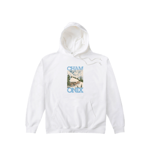 Pierce Archive Chamonix-Mont-Blanc Graphic Hoodie White