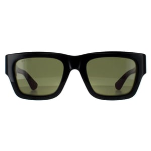 Gucci Square Mens Black with Green and Red Green GG1668S