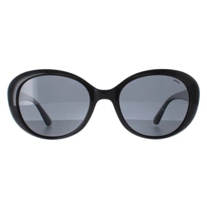 INVU Oval Womens Black Grey Polarized B2022