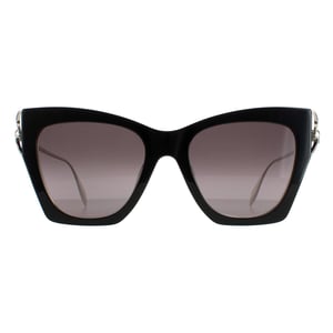 Alexander McQueen Cat Eye Womens Black Silver Grey Gradient AM0375S