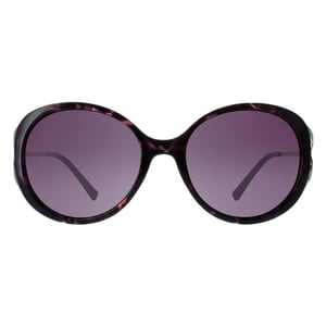 INVU Round Womens Dark Tortoise Purple Demi Gold Purple Polarized B2117