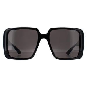 Gucci Vierkant Dames Zwart met Goudgrijs GG1692S