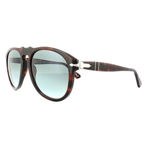 Persol Aviator Mens Dark Havana Light Blue Gradient Sunglasses