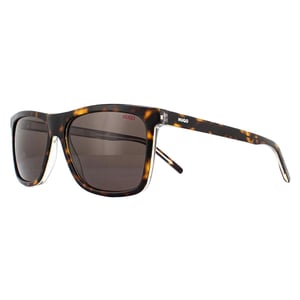 Hugo by Hugo Boss Rectangle Mens Havana Crystal Brown Sunglasses