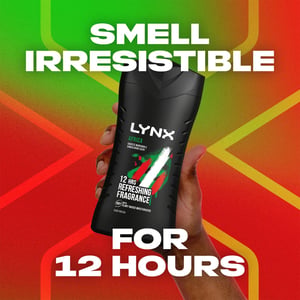 Lynx Africa 12-H Refreshing Fragrance Shower Gel Body Wash for Men, 6x225ml