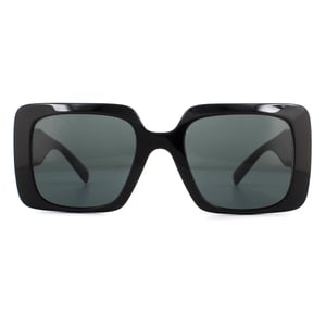 Versace Square Womens Black Dark Grey Sunglasses