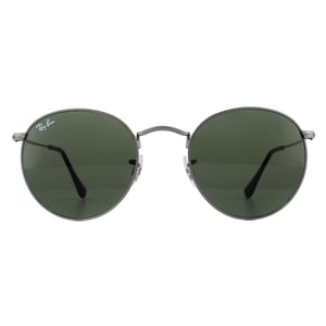 Ray-Ban Solglasögon Runda Metall 3447 029 Gunmetal Grön 50