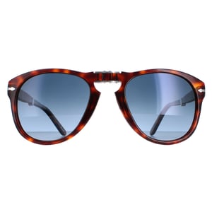 Persol Aviator Mens Brown Havana Blue Gradient Polarized Sunglasses