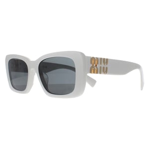 Miu Miu Rectangle Womens White Dark Grey MU07YS