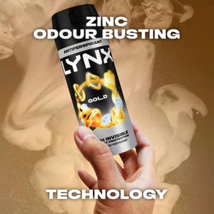 Lynx Gold 72 HRS Anti Sweat Anti-Perspirant Body Spray for Men, 3x150ml